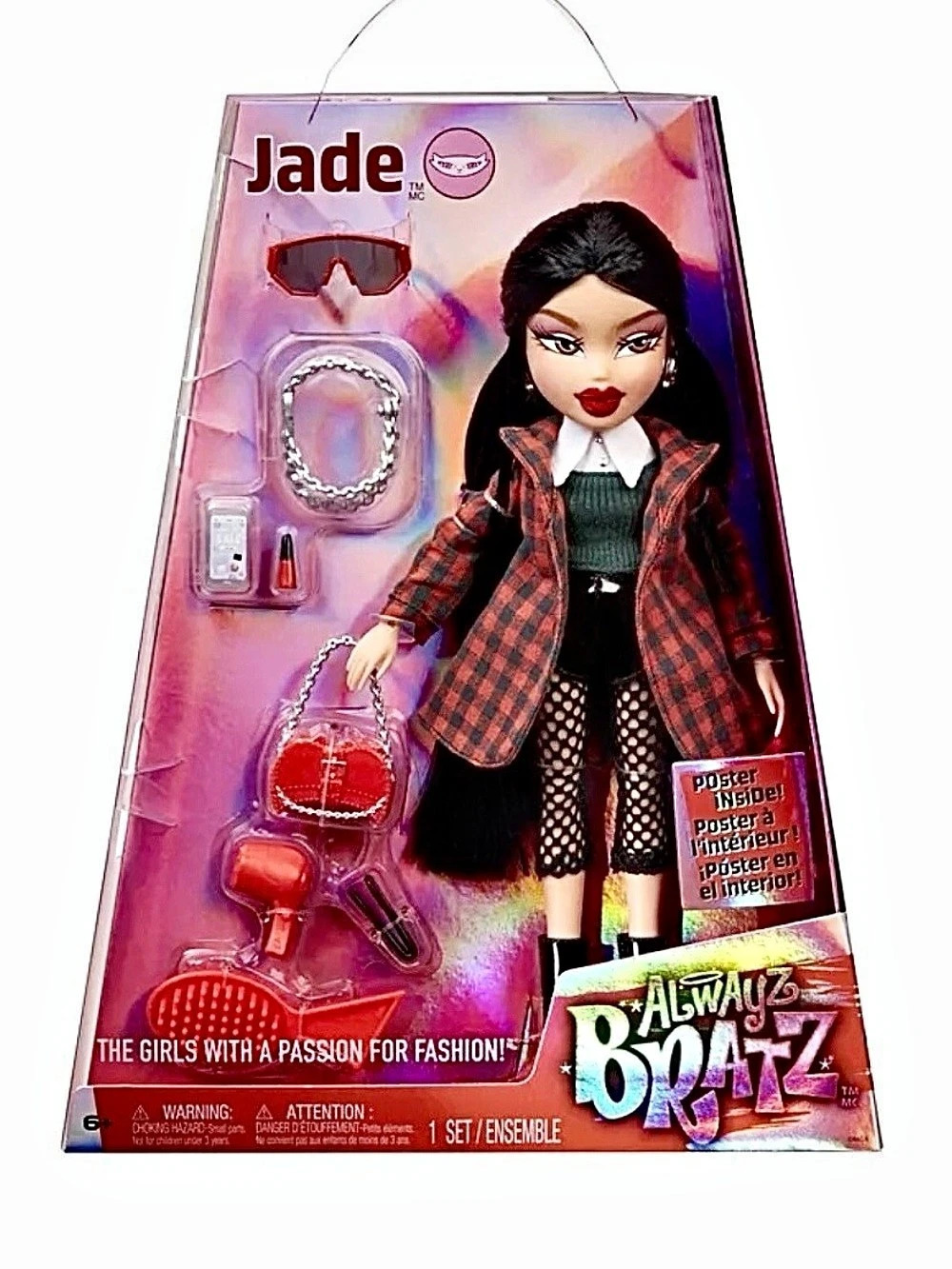 Bratz Jade Fashion Doll NWT in Black & Red
